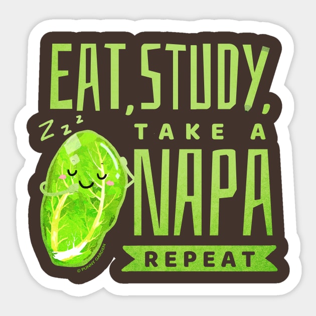 Eat Study Take A Napa Sticker by punnygarden